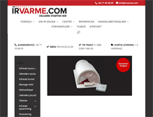 Tablet Screenshot of irvarme.com